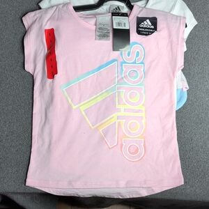 Adidas 3-Piece Toddler/Child Set Size 6 Pink Graphic T-Shirt